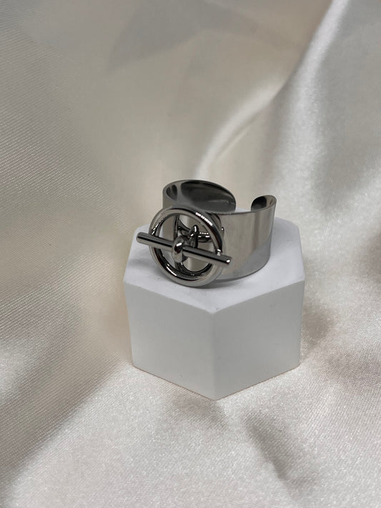 Bague cercle et barre