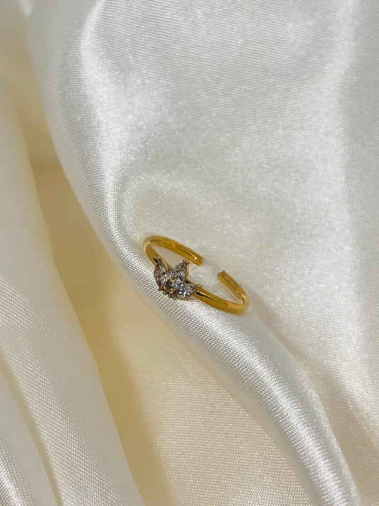 Bague trois oxyde de zirconium