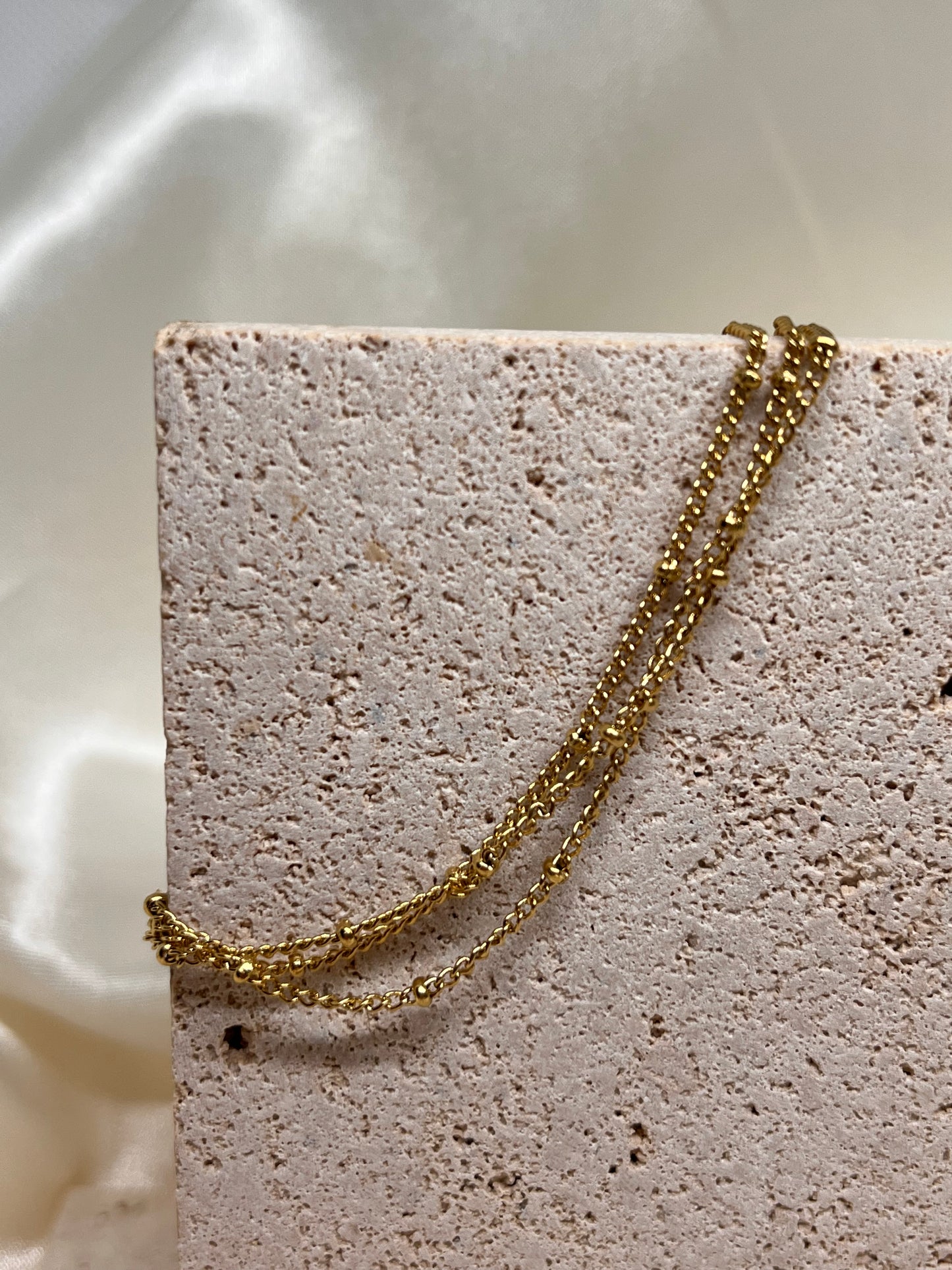 Bracelet trois rangs perlé