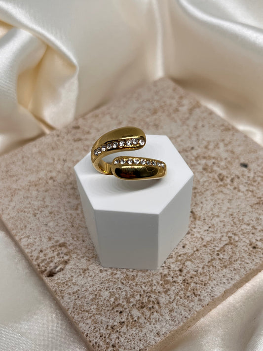 Bague goutes oxyde de zirconium