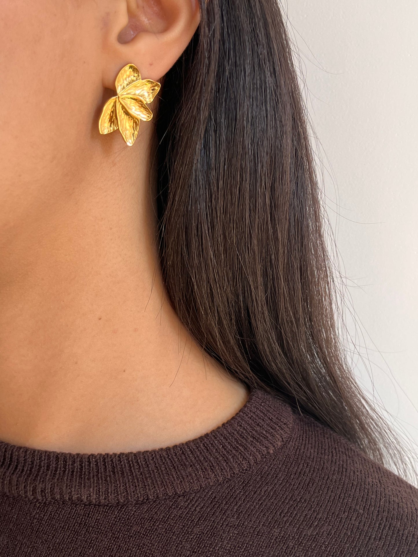 Boucles d’oreilles pétales de fleurs