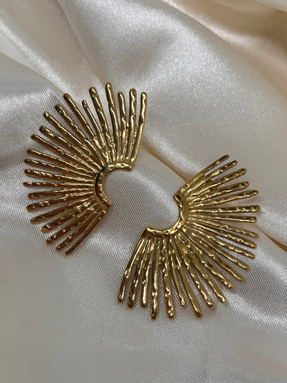 Boucles d’oreilles éventail