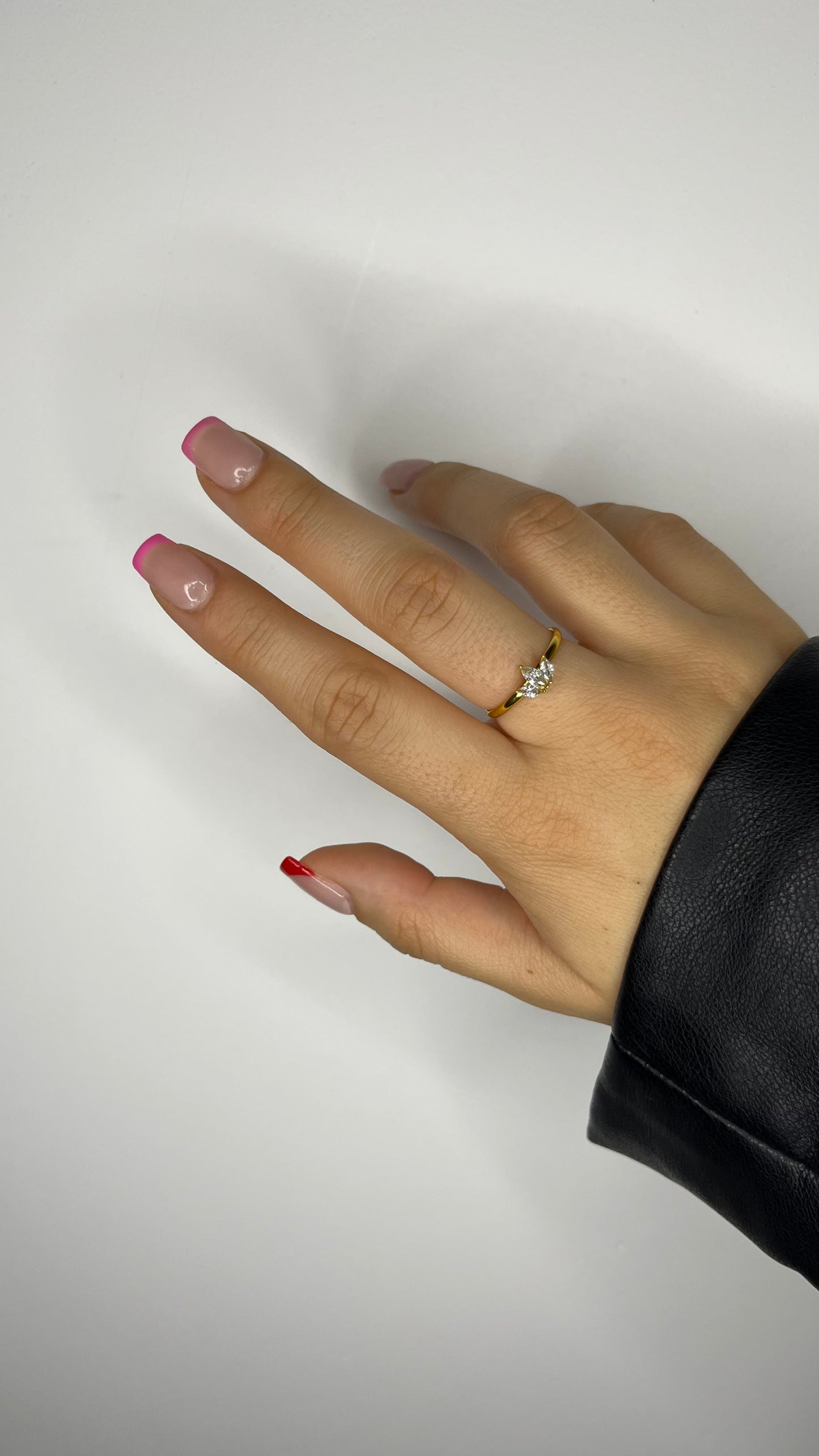 Bague trois oxyde de zirconium