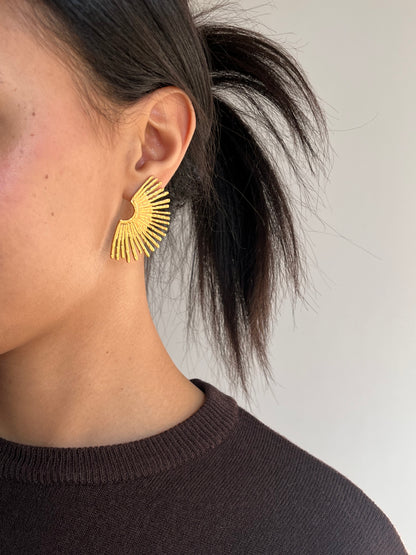 Boucles d’oreilles éventail
