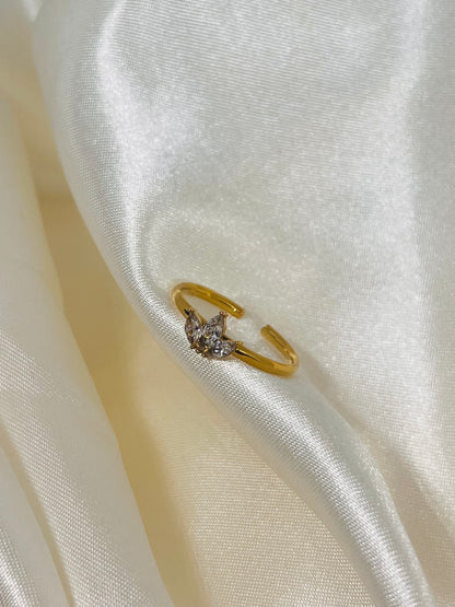 Bague trois oxyde de zirconium