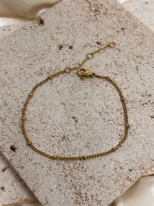 Bracelet chaîne perlé