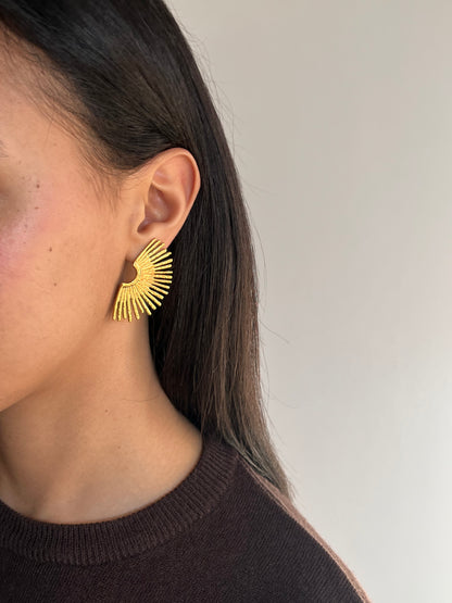 Boucles d’oreilles éventail