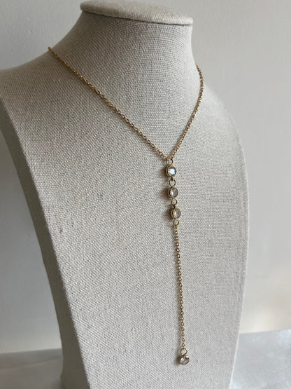 Collier cravate trois oxyde de zirconium