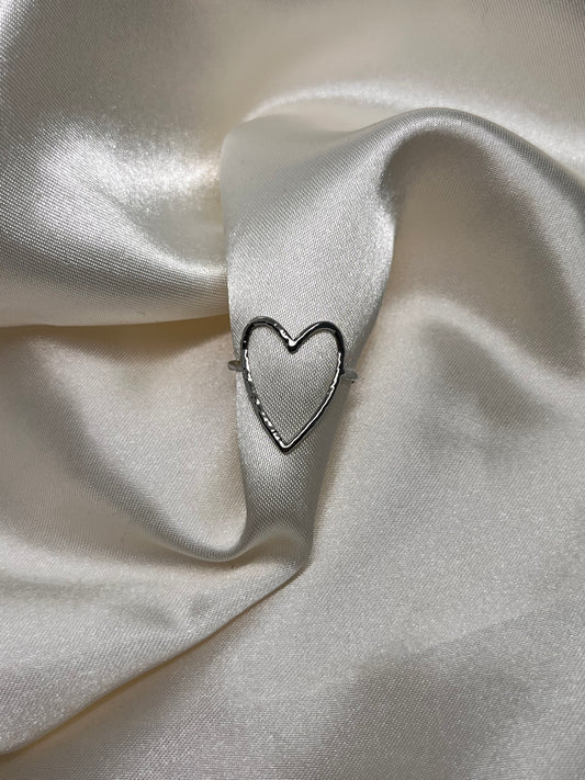 Bague cœur fin